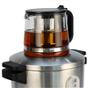 Fabricante mayorista de acero inoxidable 4l, máquina para hacer té Samovar ruso, hervidor de agua eléctrico Samovar turco a la venta