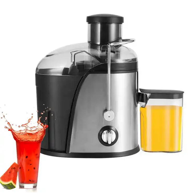 Exprimidor doméstico, máquina de jugo multifuncional de separación de acero inoxidable, máquina de jugo con reglas europeas para Reino Unido y EE. UU.