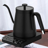 Hervidor eléctrico inteligente Digital negro de 1350W para café, té, Control de temperatura, Hervidor eléctrico con cuello de cisne