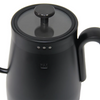 Hervidor eléctrico inteligente Digital negro de 1350W para café, té, Control de temperatura, Hervidor eléctrico con cuello de cisne