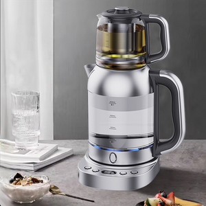 Tetera turca con pantalla Led CE, tetera eléctrica de 2,0l con filtro de vidrio, tetera y cafetera 