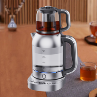 Tetera de cristal con tetera eléctrica de 2,0l, tetera Samovar turca para electrodomésticos, gran oferta 