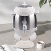 Tetera profesional de acero inoxidable con doble Samovar, juego de tetera eléctrica esmaltada, tetera Samovar, función de mantenimiento del calor 