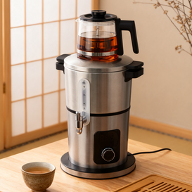 Electrodomésticos Tetera eléctrica Samovar SUS 304 Material de acero inoxidable Venta al por mayor Hervidor de té eléctrico Samovar