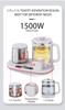 Hervidor de té eléctrico multifuncional New1.7L + 1.1L, hervidor Digital eléctrico hervido con agua caliente, hervidor para mantener caliente