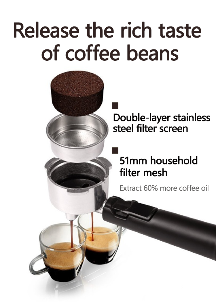 Libera el rico sabor de los granos de café.