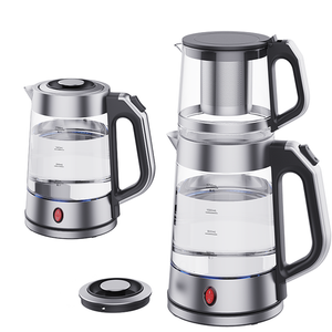 YUEKON Tetera eléctrica de vidrio con tetera, electrodoméstico Skd Ckd, juego de Samovar ruso con filtro