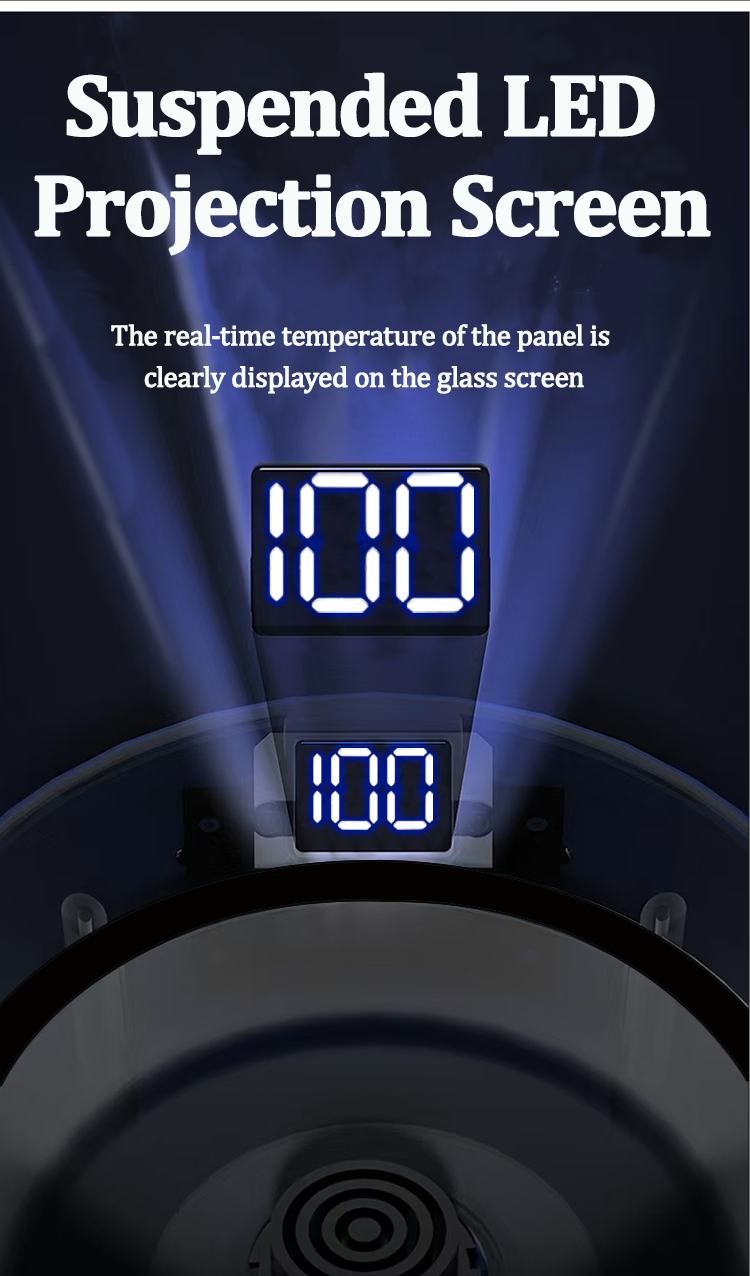 Tetera de vidrio al por mayor, tetera 2 en 1, tetera eléctrica Samovar, tetera portátil, doble Panel de Control colorido, tetera Digital de vidrio