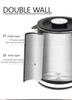 Electrodomésticos nuevos diseño de diseño eléctrico de fábrica Borosilicate Glass Tea Té Glass Glass Hervidor de té para té alto
