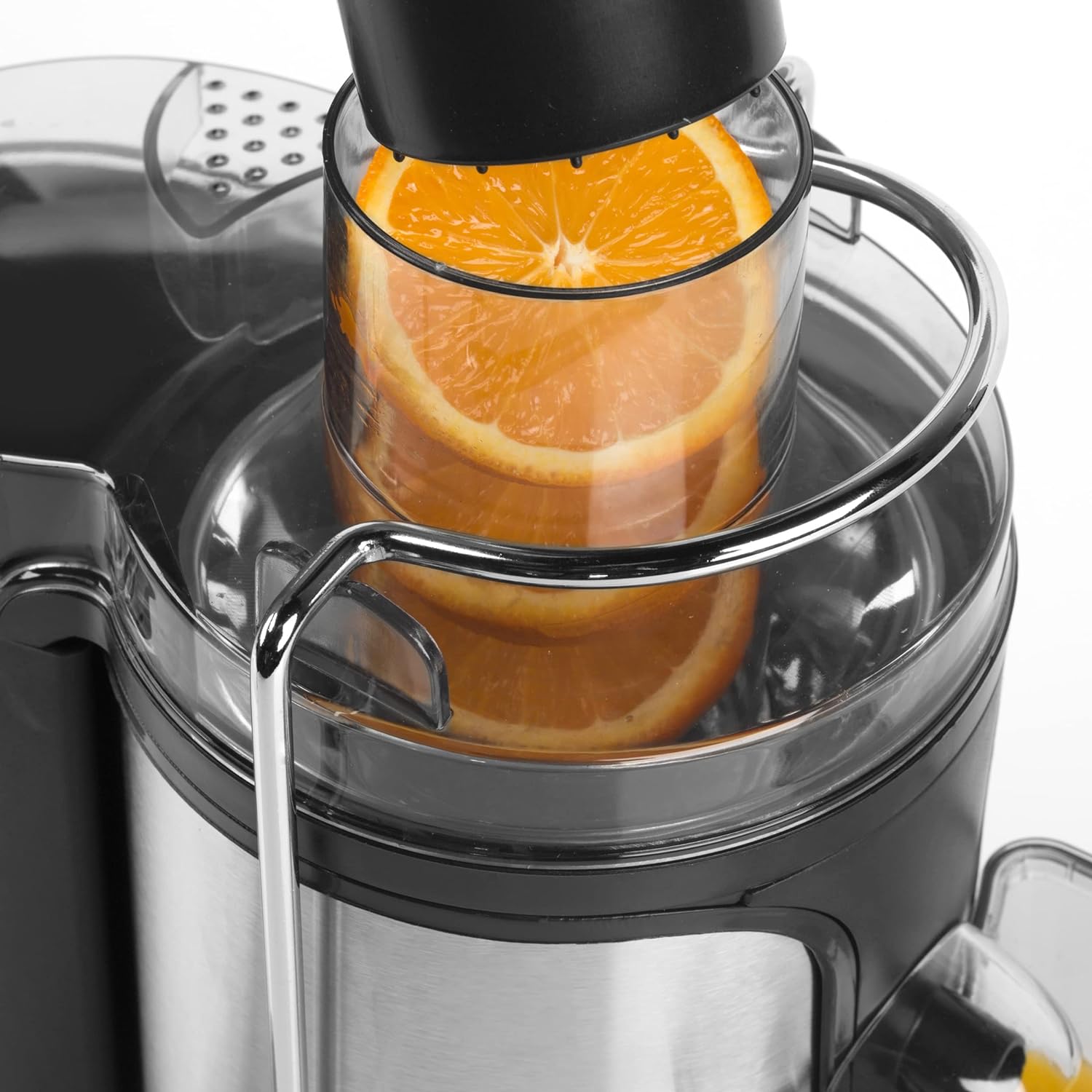 Exprimidor doméstico, máquina de jugo multifuncional de separación de acero inoxidable, máquina de jugo con reglas europeas para Reino Unido y EE. UU.