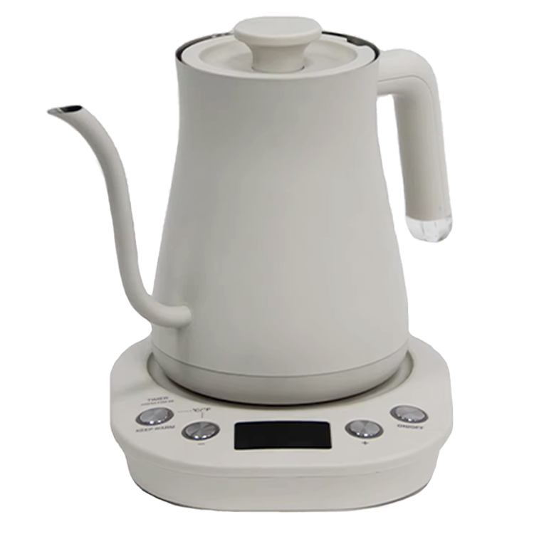 Tetera con revestimiento de acero inoxidable 304 para té y café, tetera con cuello de cisne, apagado automático, surtidor largo, hervidor de café con Control de temperatura 