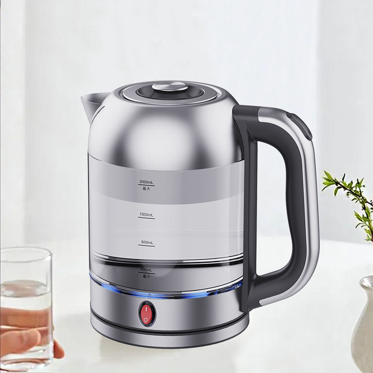 Tetera árabe moderna de doble caliente, tetera con cuerpo de cristal, hervidor de agua eléctrico que mantiene el calor, tetera Samovar rusa, tetera