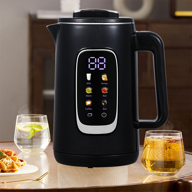 Modern Black Arabic Electrical Kettles Digital 2.6L Turquía Samovar Kettle Electric Tea Maker Conjunto de mantenimiento de temperatura cálida Control 
