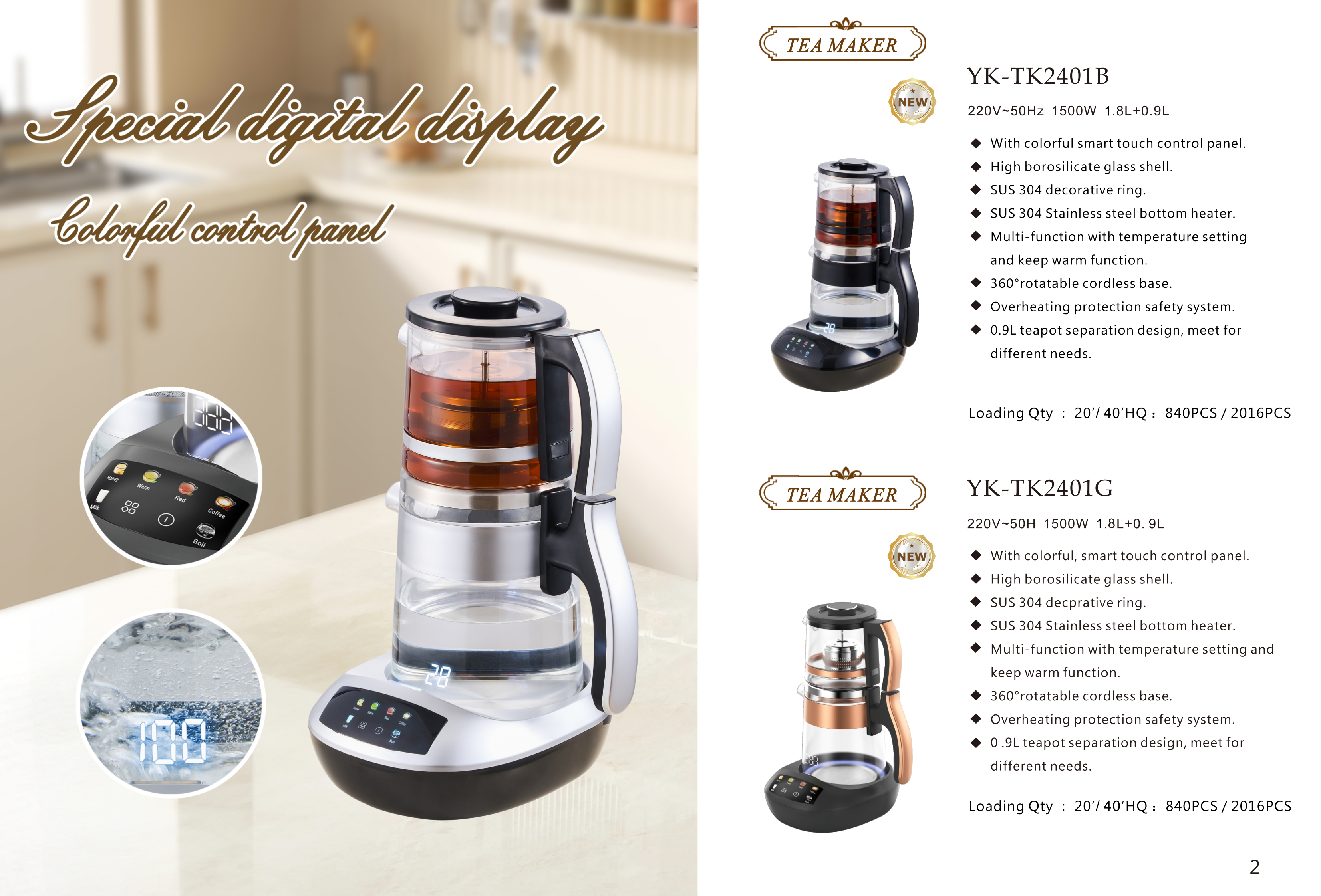 Tetera turca Tetera eléctrica con infusor