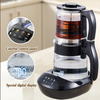YUEKON Smart Appliances Tea Maker Samovar nuevo 1.8l + 0.9l doble capa táctil frío inteligente de vidrio de borosilicato alto