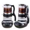 YUEKON Smart Appliances Tea Maker Samovar nuevo 1.8l + 0.9l doble capa táctil frío inteligente de vidrio de borosilicato alto