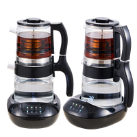 YUEKON Smart Appliances Tea Maker Samovar nuevo 1.8l + 0.9l doble capa táctil frío inteligente de vidrio de borosilicato alto