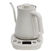 Hervidor de agua de calefacción blanca de 220v y 0,6l, hervidor de té y café eléctrico de boca pequeña de acero inoxidable con cuello de cisne para hervir té y café 