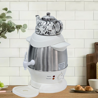 Tetera Samovar comercial de la mejor calidad, hervidor eléctrico multifuncional de 4l, Samovar de cerámica blanca inoxidable