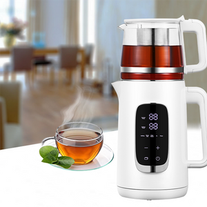 Gran oferta, tetera eléctrica de 1,5 l con caldera de agua, tetera de 1,1 l, vidrio de borosilicato