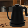 Tetera de acero inoxidable de 600ml y 1200w para café, hervidor eléctrico con cuello de cisne