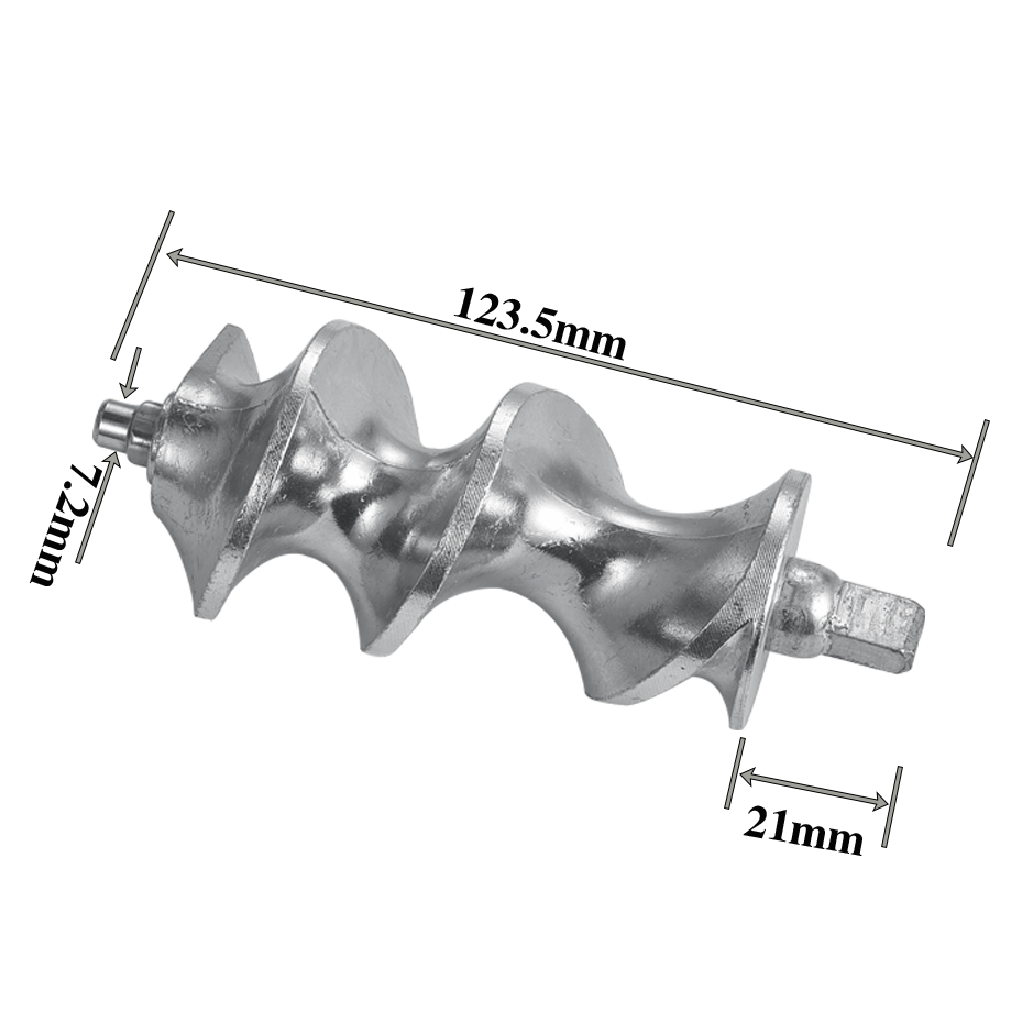 Accesorios para picadora de carne para el hogar, trituradora de carne eléctrica con tornillo, placa con orificio, hélice de tornillo para hoja de cuchillo