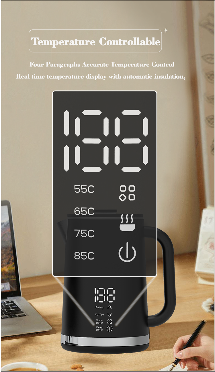 Pantalla grande de temperatura