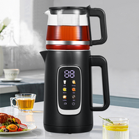 Modern Black Arabic Electrical Kettles Digital 2.6L Turquía Samovar Kettle Electric Tea Maker Conjunto de mantenimiento de temperatura cálida Control 