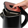 Hervidor eléctrico de agua hirviendo de acero inoxidable giratorio de 1,6l y 360 grados, hervidor eléctrico inalámbrico para Cocina, gran oferta
