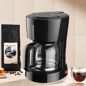 Máquina de café eléctrica negra automática comercial, máquina de café expreso para exteriores, gran oferta