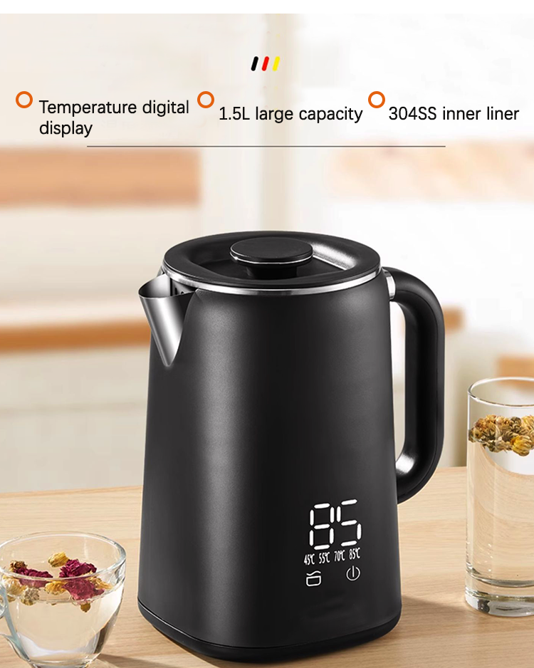 Hervidor de té de agua caliente para el hogar, tetera eléctrica Samovar, juego de bandeja con Control Digital de temperatura 