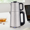 Tea de té de acero de doble acero inoxidable Grado de comida Turca 2 en 1 Té de té eléctrico Fuga de té té Electrice con filtro de infusores 