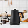 Cafetera eléctrica portátil de 1,0 l, Base de rotación de 360 ​​grados, cafetera de acero inoxidable 304 para el hogar 
