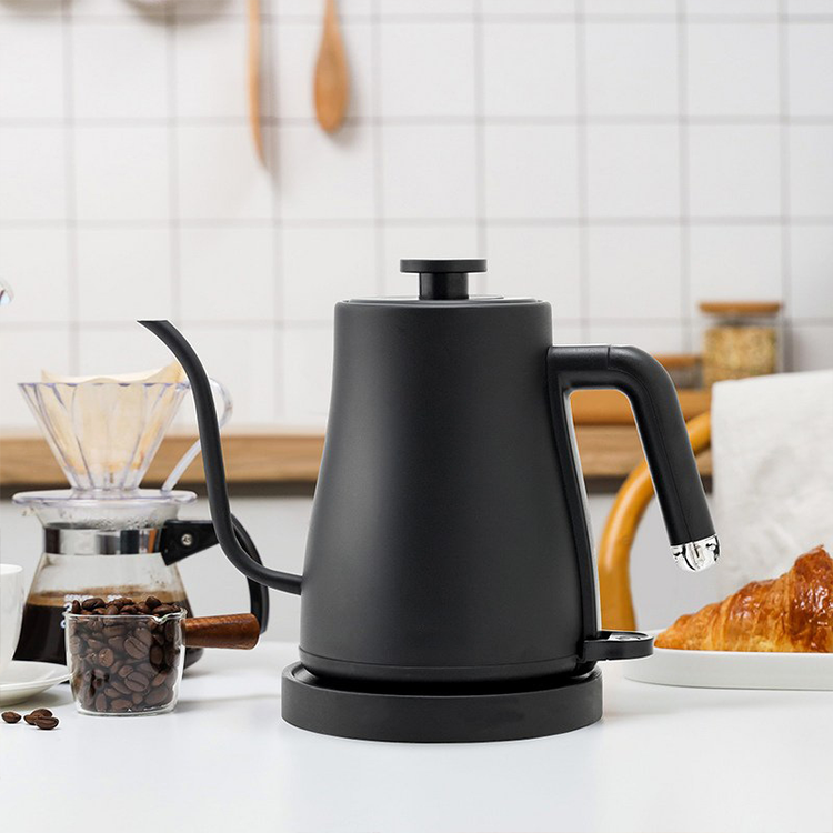 Cafetera eléctrica portátil de 1,0 l, Base de rotación de 360 ​​grados, cafetera de acero inoxidable 304 para el hogar 