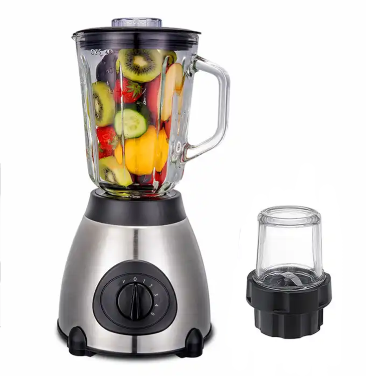 Procesador de alimentos eléctrico doméstico de alta gama, máquina de cocina, licuadora exprimidora, licuadora de alimentos de acero inoxidable con hoja fuerte de 4 hojas