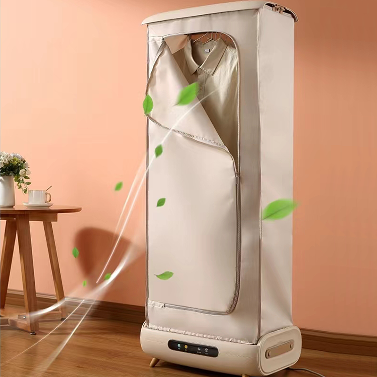 Secador de ropa plegable, totalmente automático, portátil, desinfección UV, desodorización a vapor, planchado colgante