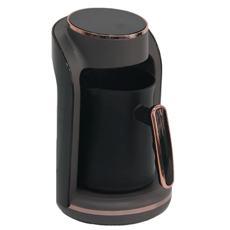 Mini cafetera expreso, cafetera eléctrica turca de calidad alimentaria con protección automática en seco 