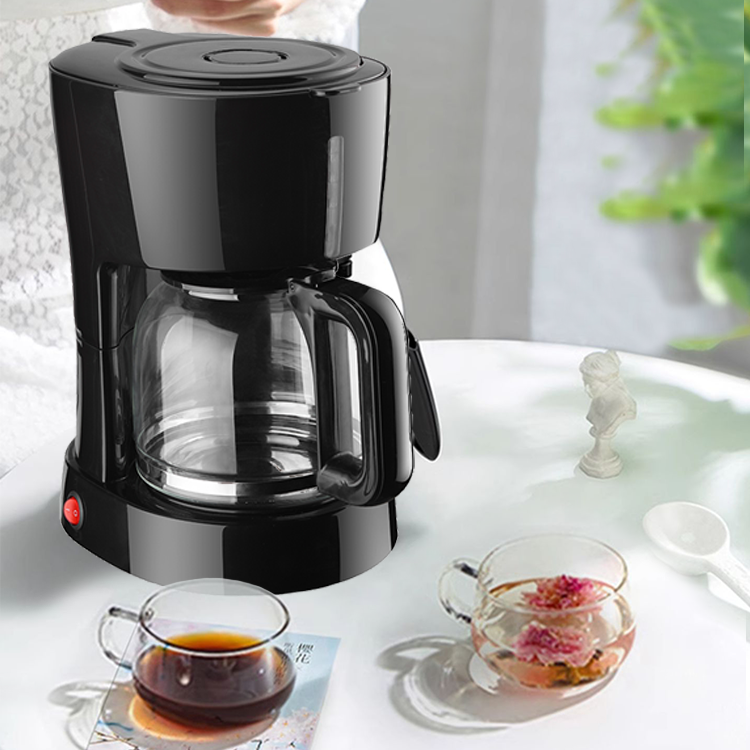 Cafetera eléctrica Popular con gotero, máquina de café expreso con filtro de tarro de cristal, 4-5 tazas