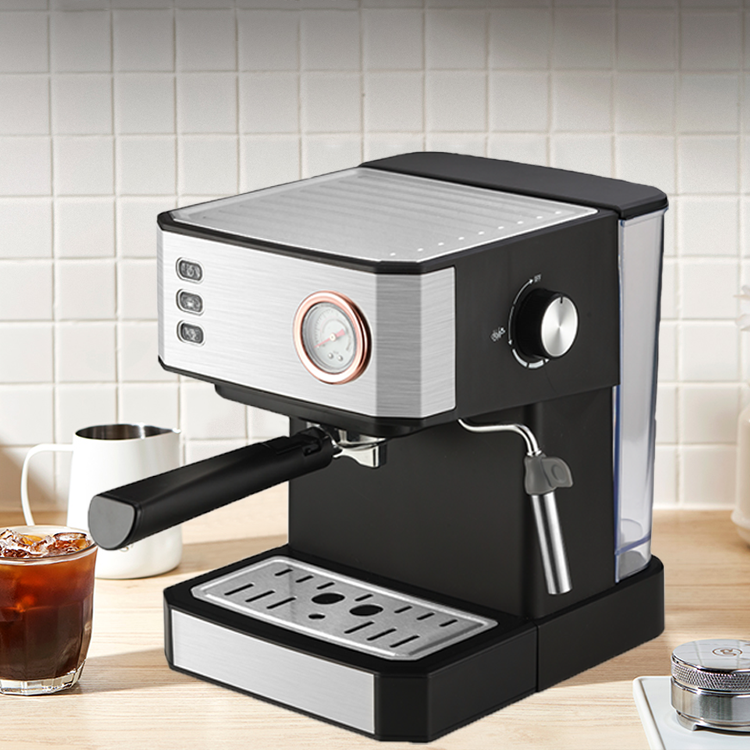 Cafetera de vapor a presión automática de acero inoxidable, comercial inteligente, Sepresso con molinillo, 20bar