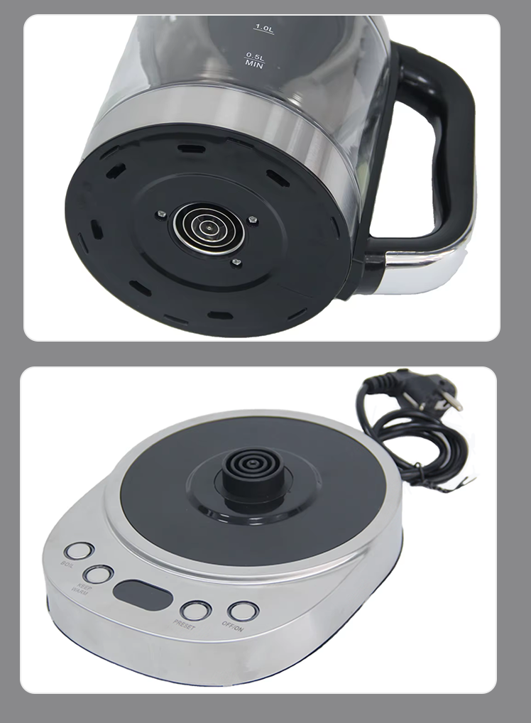 Hervidor de cristal eléctrico de ebullición rápida 2.0l del fabricante de té de 1850w Digitaces del poder más elevado con control de temperatura