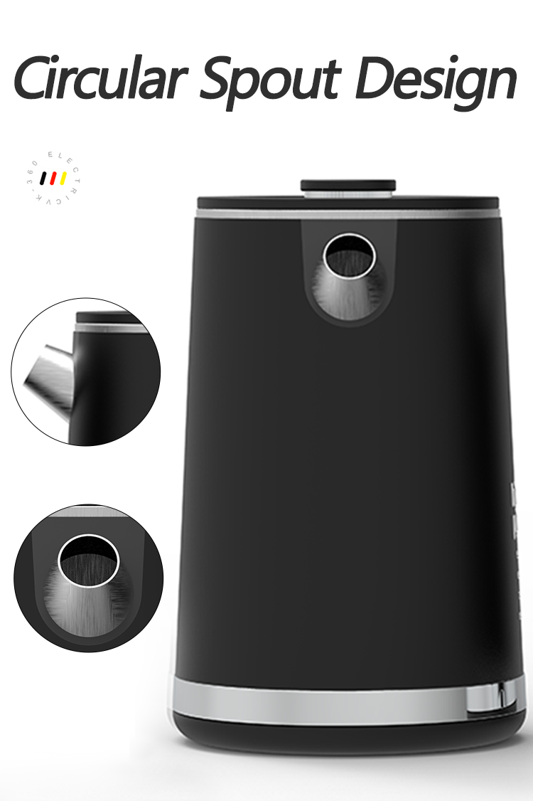 Yuekon 1.5L+1.1L Cerneras electrónicas de vidrio Hervidor de vidrio y tetera 2 pulgadas fabricante de té de doble capa con control de temperatura