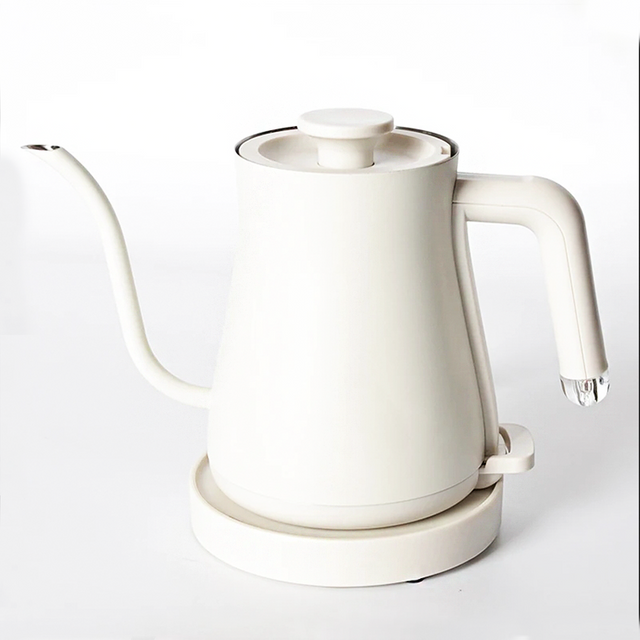 Mejor Vendedor Hervidor eléctrico de acero inoxidable 304, hervidor de té eléctrico de 800ml, cafetera eléctrica, agua caliente para verter sobre hervidor con cuello de cisne