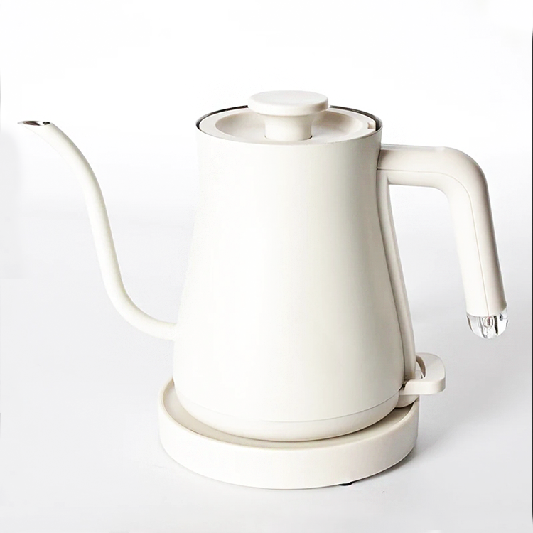 Mejor Vendedor Hervidor eléctrico de acero inoxidable 304, hervidor de té eléctrico de 800ml, cafetera eléctrica, agua caliente para verter sobre hervidor con cuello de cisne