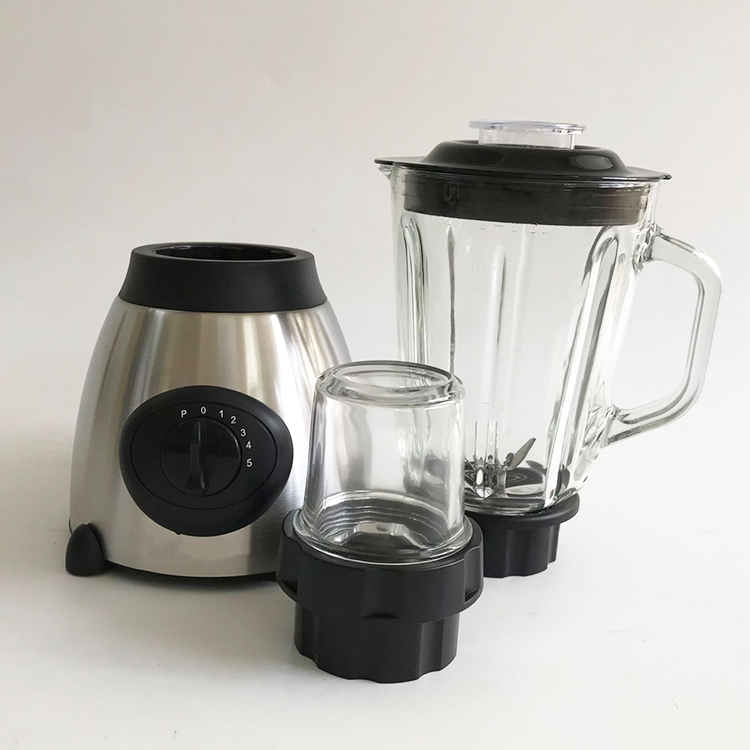 Procesador de alimentos eléctrico doméstico de alta gama, máquina de cocina, licuadora exprimidora, licuadora de alimentos de acero inoxidable con hoja fuerte de 4 hojas