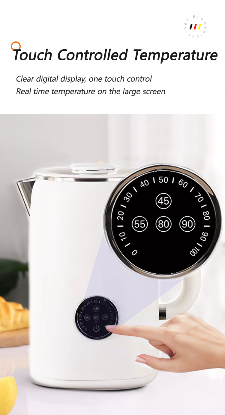 Gran oferta, hervidor eléctrico de acero inoxidable 1,7/2,8l, tetera Samovar doble turca, hervidor de agua con juego de tetera de 1,1l
