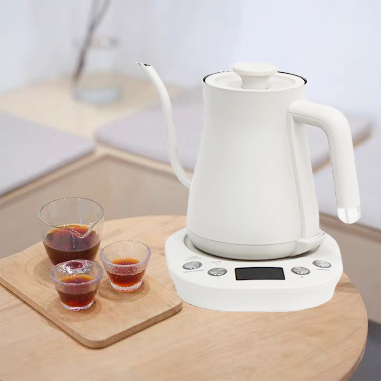 Vierta sobre la cafetera Hervidor eléctrico de café termostático ajustable automático con mango
