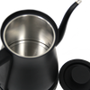 Cafetera de acero inoxidable de 600ml para café expreso, hervidor de café eléctrico con cuello de cisne