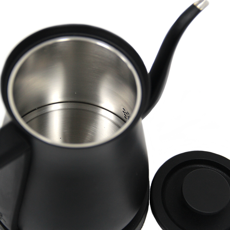 Cafetera de acero inoxidable de 600ml para café expreso, hervidor de café eléctrico con cuello de cisne