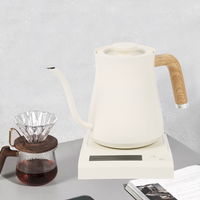 Nuevo diseño termo tetera con cuello de cisne electrodoméstico de acero inoxidable Hervidor eléctrico con cuello de cisne para té y café