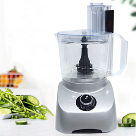 Picadora pequeña eléctrica de acero abierto 3 en 1 para cocina doméstica, máquina mezcladora de alimentos, rebanadoras para Cocina
